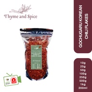 [ZIP LOCK] Gochugaru Flakes PURE (Korean Chili Flakes for Kimchi) 50g 100g 250g - Kimchi️ Spice️