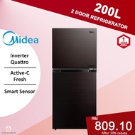 Midea Inverter 200L/ 240L/ 280L 2 Door Refrigerators Cooling Zone Fridge Peti Ais Peti Sejuk
