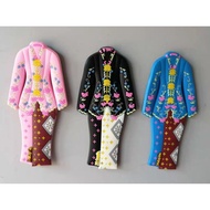 3 In 1 Set Tradisional Nyonya Kebaya Suit Fridge Magnet