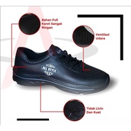 Komin All Style/ Black Men's PVC Shoes Men's Work Shoes Men's Rubber Shoes Size 40/