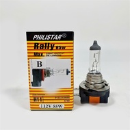 H11B Philistar H11 12V 55W horizontal headlight bulb (horizontal leg with 2 jacks).Philistar H11B Co