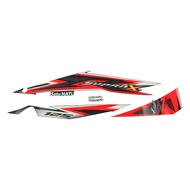 Sticker Body Set Kiri Putih Hitam Honda Supra X 125 FI 871X0K41N10ZDL