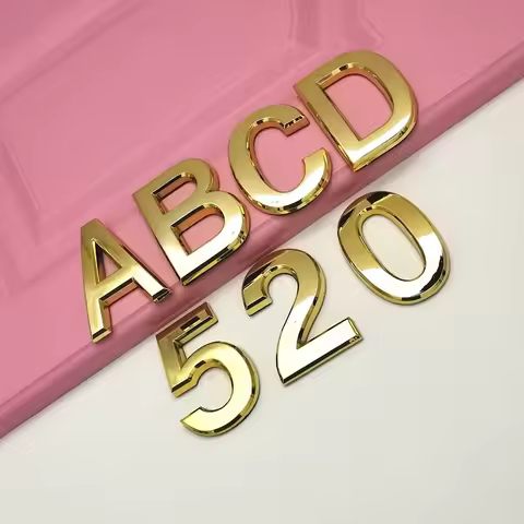 House Number Outdoor 26 English Letters 5-7cm Adhesive Letters Placard Hotel Door Alphabet Home Outd