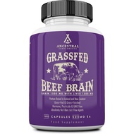 Ancestral Supplements Grass Fed Beef Brain Supplement with Beef Liver, Whole Food Brain Support Prom