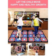 Dual Player Dance Mat TV Game Dancing Pads for Computer TV with 2 Game Controller AV Ouput (English 
