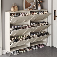 Hot Sale {Upgraded Version} Shoe Cabinet 17/24cm Shoe Rack Cabinet Shoe Rack Outdoor Shoe Cabinet Ultra-Thin Shoe Cab