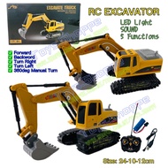 RC Excavator Remote Control Excavator wireless Toys Construction Truck Vehicles Tractor Kereta Maina