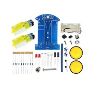 D2-1 2 5 6 Intelligent Tracking Car Kit Black and White Line Recognition Patrol Car 51 Single Chip M