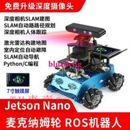 Jetson nano英偉達麥克納姆輪ROS機器人深度攝像頭slam構建地圖