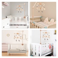 Baby Crib Mobile Arm Wooden Crib Mobile Holder Non-Slip Crib Mobile Bed Bell Holder Arm for Crib