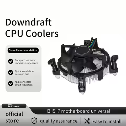 LDPCSJ With 90mm CPU Fan Aluminum Heatsink for Intel E97379-003 Core i3/i5/i7 Socket LGA1150/1155/11