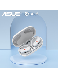 Asus As-g05運動無線耳機開放式骨傳導hifi重低音音樂5.3 Ows耳掛耳機低延遲遊戲運動耳機hifi立體聲降噪耳塞,適用於 Iphone/android/ios