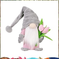 Tulip Gnomes Indoor Decorations, Spring Summer Gnome Holiday Decorations, Handmade Stuffed Plush Gno