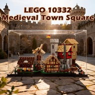 Storage Organizer Kotak Akrilik Transparent Display Box untuk LEGO 10332 Medieval Town Square Handic