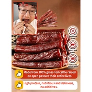 [100% Pure Beef] HandShredded AirDried Beef Jerky Snacks  Beef Jerky/Dried Beef/Healthy Snacks/High 