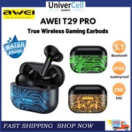 Awei T29 Pro TWS Wireless Gaming Earbuds Touchscreen RGB Stereo In-Ear Sports Earbuds | IP67 Waterproof