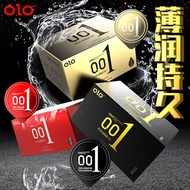 【READY STOCK】OLO Comdom 0.01 Ultra Thin Zero Condom Delay Kondom 001男用超薄安全套破尿酸持久延时避孕套