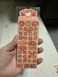 中古Hello Kitty （2001）夏威夷風 閃閃貼紙