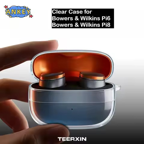 For Bowers & Wilkins Pi8 / Pi6 Case Protective Transparent Clear TPU Covers Bluetooth Earphone Shell