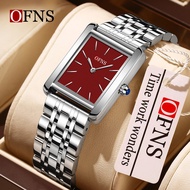 OFNS 1586 square quartz women's watch 3ATM waterproof women's watch -8
