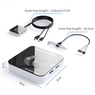 Teucer KG-03 Portable Desktop Computer PC Case Power Supply Switch With USB Desktop Host External S