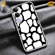 CASE VIVO V40 LITE - CASING MOTIF LOVE - Softcase Premium - Bening Transparant - Silikon HP - Kesing