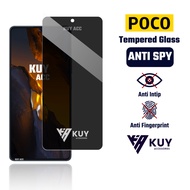 LAYAR KUY - Tempered Glass Anti Spy poco F8 Pro F8 Ultra F7 F7 Pro F6 F6 Pro F5 F5 Pro M7 M7 Pro 5G 