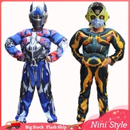 Transformers Costume for Kids Boys Bumblebee transformers Optimus Prime Muscle Cotton Rompers Hallow