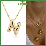 QQ* Unique Balloon Letter Necklace with Adjustable Length Fashion Jewelry for Woman