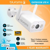 MJ Blurams Outdoor Lite 4 Camera A22C WeatherProof 3mp Resolution CCTV Night Vision IP Security Surv