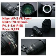 Nikon AF-S VR Zoom Nikkor 70-300mmF4. 5-5.6 IF-ED