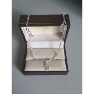 926 Sterling Silver Anklet "Four-Left Clover" (A1909)