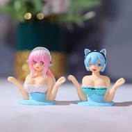 Zero Two Figure Bobbleheads, Rem, Sonico Shaking Chest Car Ornaments, Hula Girl Dashboard, Kawaii Ac