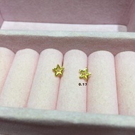 9999 Pure Gold Shape Earrings