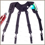Nevʚ ɞ Duty Belt Harness Suspenders Practical Tactical-Suspenders with Keychain Belt X Type Adjustable Equipage for Duty