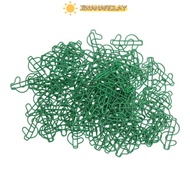 JIWANARCLAY 100 Pcs Metal Paper Clips, 4.5*2cm Green Dollar Shape Paper Clips, Novelty Dollar Shaped