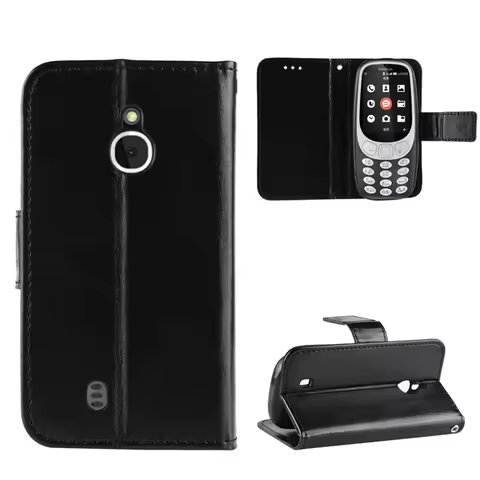 For Nokia 3310 3G TA-1022 Case Luxury Leather Flip Wallet Phone Case for Nokia 3310 4G 2018 Case Sta