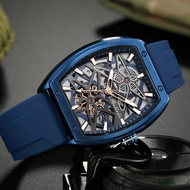 jam tangan pria belleda 9644 automatic strap rubber tahan air garansi original mewah