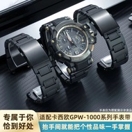 Strap Suitable for Casio GPW-1000 Series Dedicated Composite Plastic Steel Watch Strap Sports Lightw
