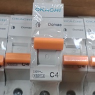 MCB 4A SINGLE POLE MODEL C45N OKACHI