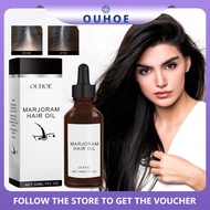 OUHOE Marjoram Hair Oil 30ml Hair Growth Serum Anti Loss Scalp Massage Tonic Rosemary Hair Essence