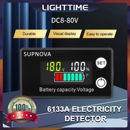 Battery Capacity Indicator DC Voltmeter DC 8V-100V Lead Acid Lithium LiFePO4 Battery Tester Power Di