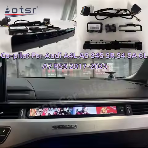 Co-pilot For Audi A4L A5 S4S 5R S4 5A 6L A7 RS5 2017-2025 Co pilot LCD Instrument Cluster Display Vi