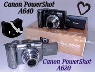 ❗️SOLD OUT❗️❗️已經售出了❗️❗️ Canon powershot A620 A640 佳能ccd古早相機絕版相機復古相機稀有相機珍貴相機攝影機y2k攝錄幾DV機即影即有相機錄影機菲林相機
