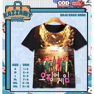 3D Anime Squid-Game 2 Unofficial Kids T-Shirt - 3D Game Kids T-Shirt 3D T-Shirt | Kazzamy