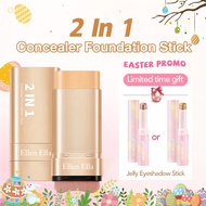 Ellen Ella Flawless Waterproof Foundation Stick Full Coverage For Morena Eyeshadow Stick