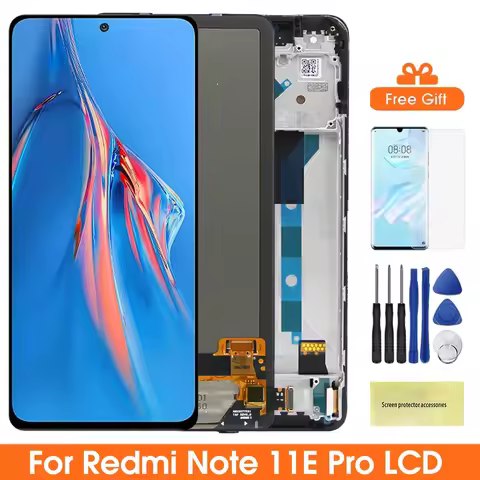 6.67" Screen for Xiaomi Redmi Note 11E Pro 2201116SC Lcd Display Digital Touch Screen with Frame Par