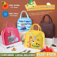 【Delivery Within 2 Days】Portable Cartoon Lunch Bag Bento Lunch Box Bag Insulated Thermal Lunch Bag Kids Korean Lunch Bag Handbag For Kids