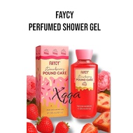 (exp 2030) FAYCY PERFUME SHOWER GEL 295ml STRAWBERRY POUND CAKE WANGI KEKAL LAMA