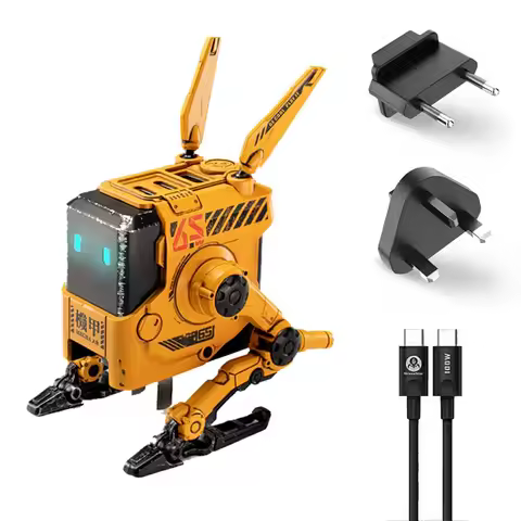 GravaStar 65W Alpha65 Robot Charger GaN Fast Charger 3-Port Fast Power Adapter Foldable Compact for 